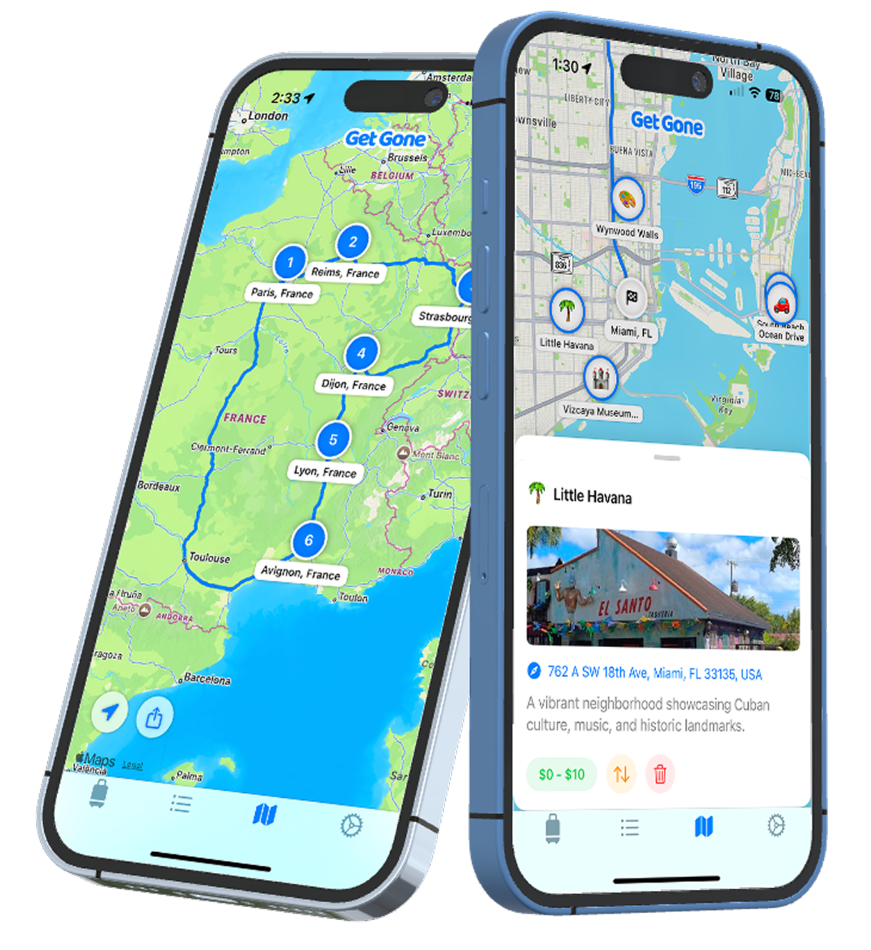 Get Gone App Screenshots